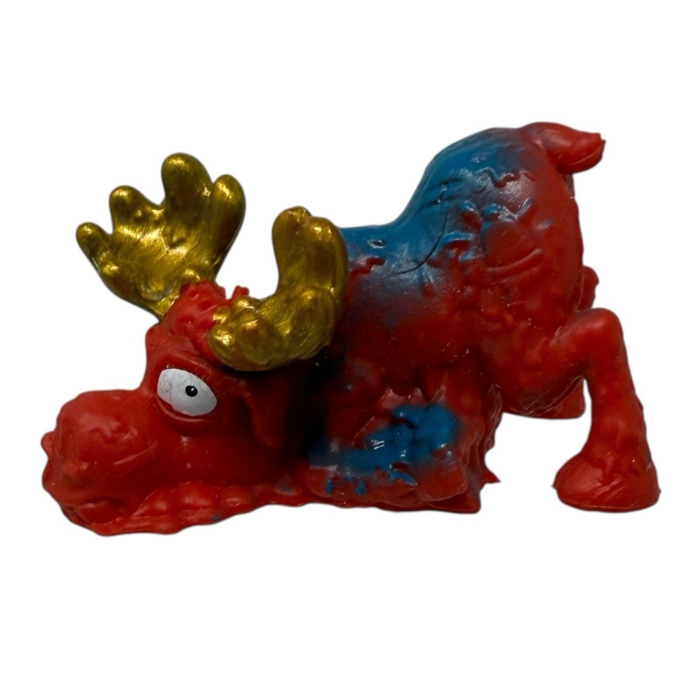 Zuru Smashers Dino Island Surprise Red Moose Gold Antlers 1" Mini Figure